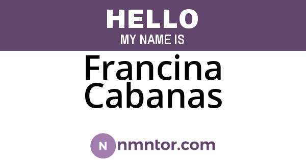 Francina Cabanas