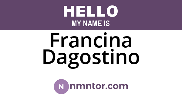 Francina Dagostino
