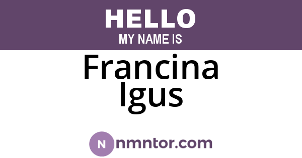 Francina Igus