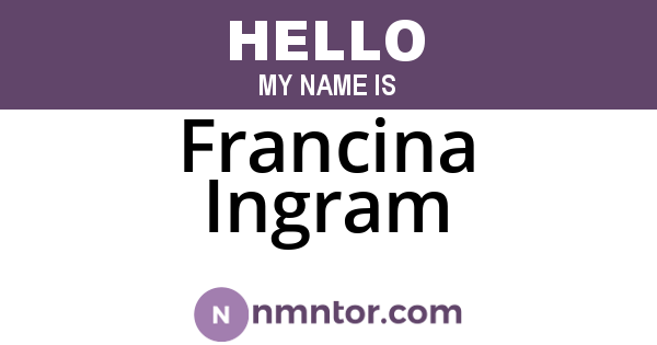 Francina Ingram