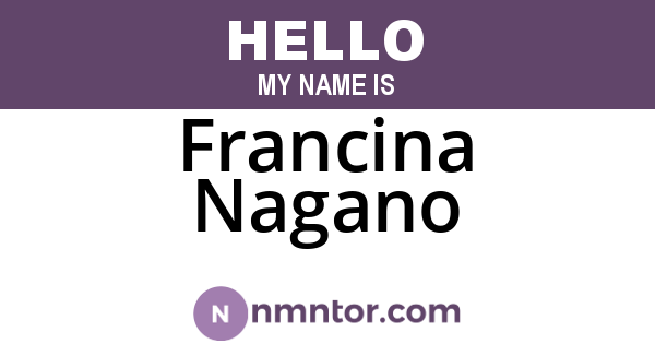 Francina Nagano