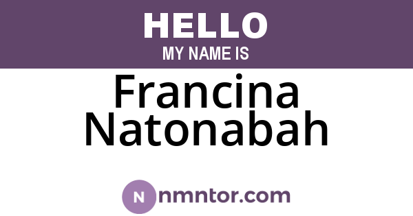 Francina Natonabah