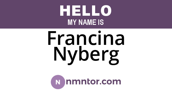 Francina Nyberg