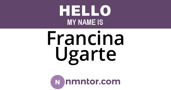 Francina Ugarte