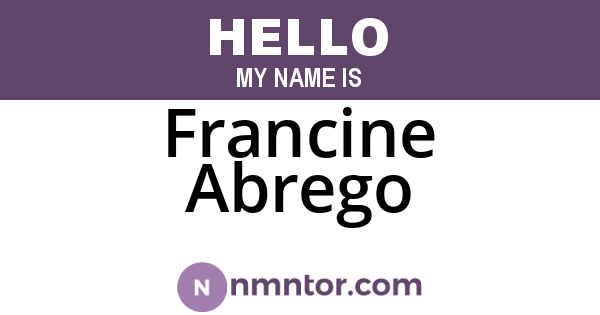 Francine Abrego