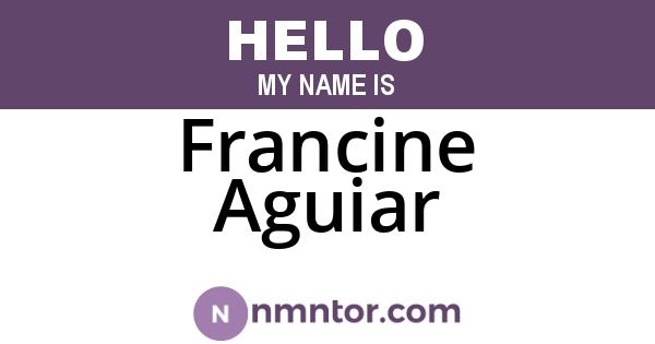 Francine Aguiar