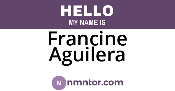 Francine Aguilera