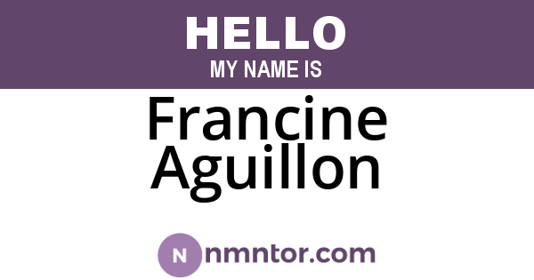 Francine Aguillon