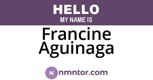 Francine Aguinaga