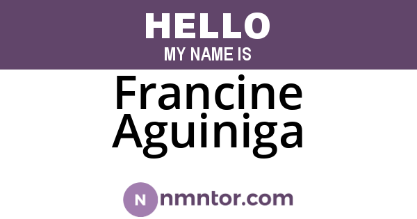Francine Aguiniga