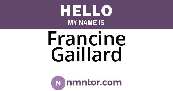 Francine Gaillard