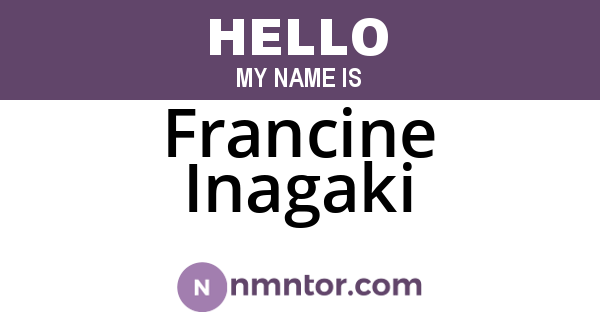 Francine Inagaki