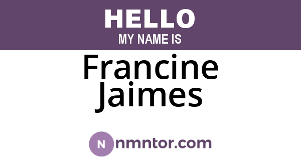 Francine Jaimes