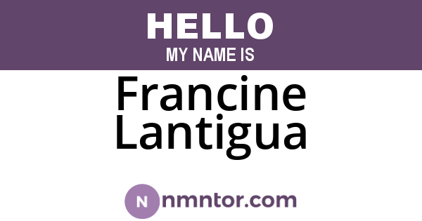 Francine Lantigua