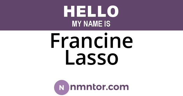 Francine Lasso