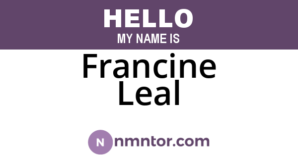 Francine Leal