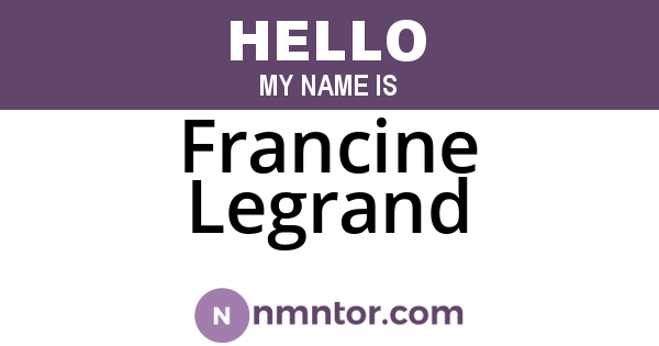 Francine Legrand