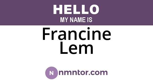 Francine Lem
