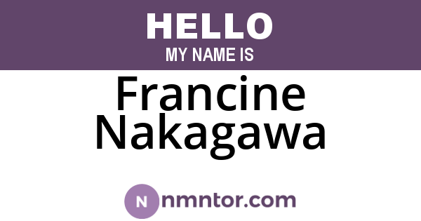 Francine Nakagawa