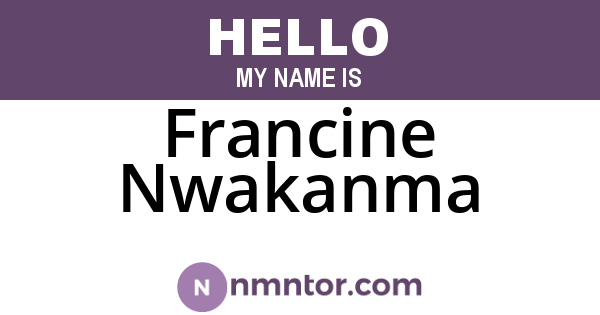 Francine Nwakanma
