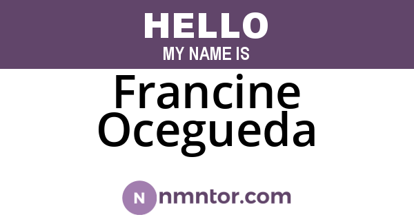 Francine Ocegueda