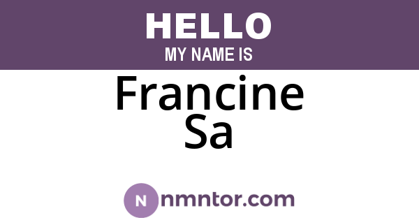Francine Sa