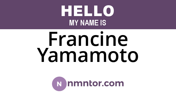 Francine Yamamoto