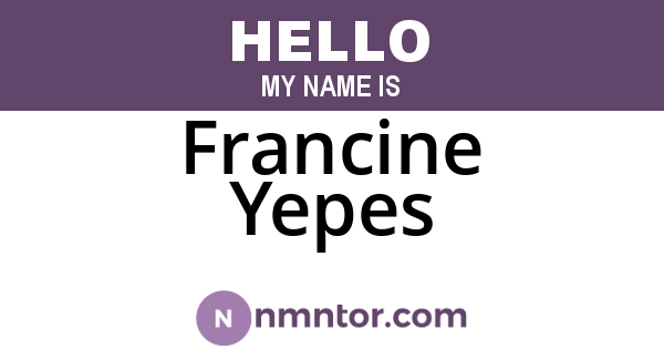 Francine Yepes