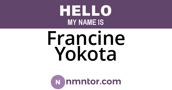 Francine Yokota