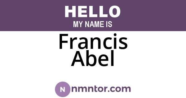 Francis Abel
