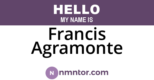 Francis Agramonte