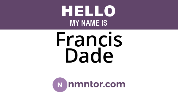 Francis Dade