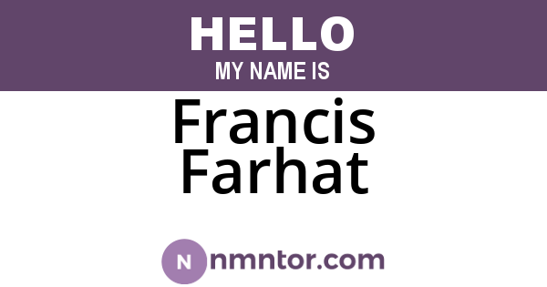 Francis Farhat