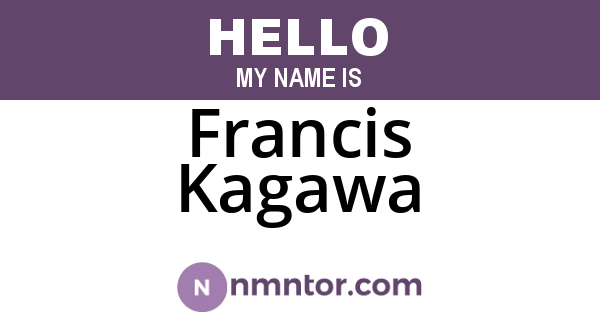 Francis Kagawa