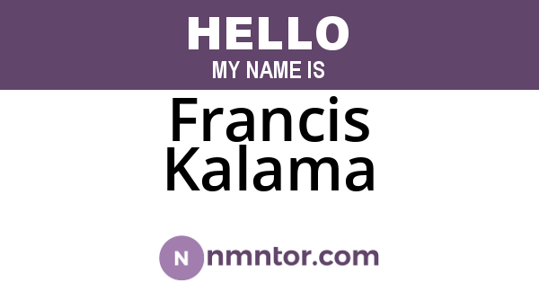Francis Kalama