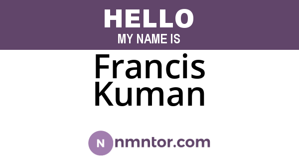 Francis Kuman