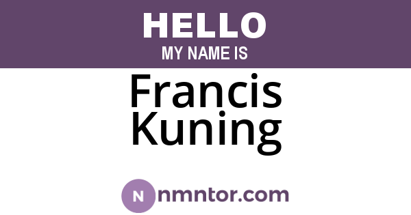 Francis Kuning
