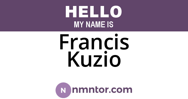 Francis Kuzio