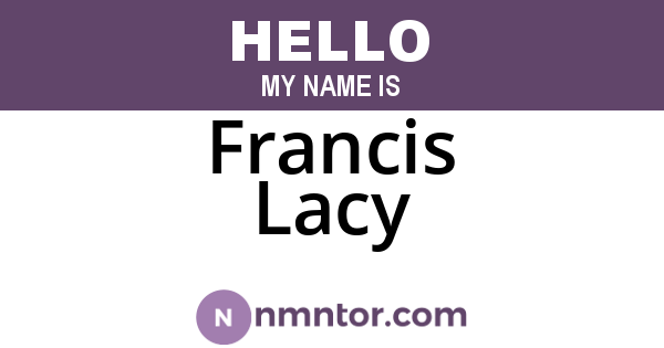 Francis Lacy