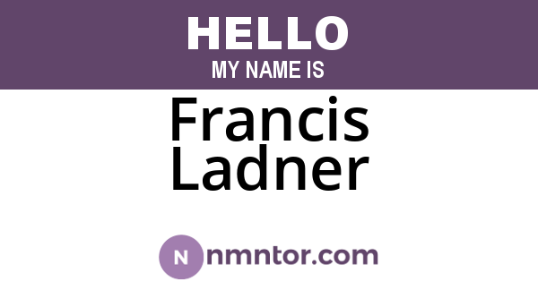 Francis Ladner