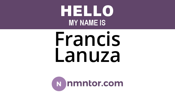 Francis Lanuza