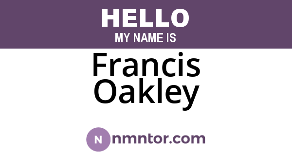 Francis Oakley