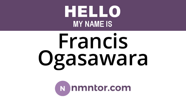 Francis Ogasawara