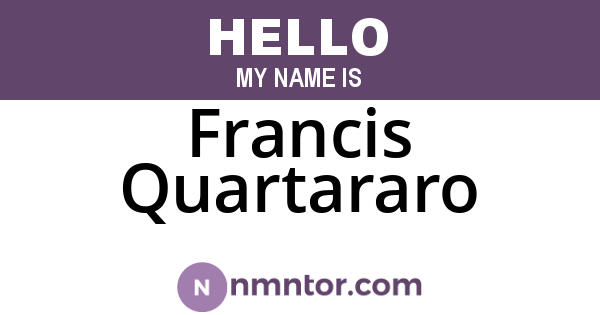Francis Quartararo