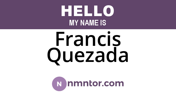 Francis Quezada