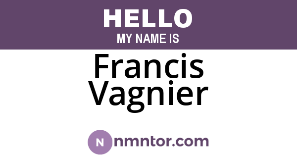 Francis Vagnier