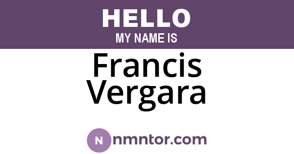 Francis Vergara