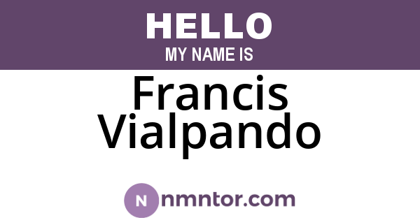 Francis Vialpando