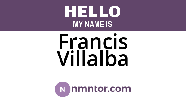 Francis Villalba
