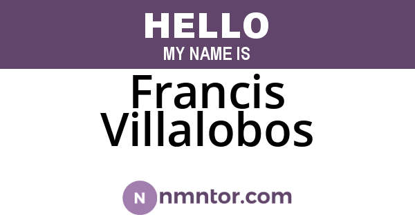 Francis Villalobos